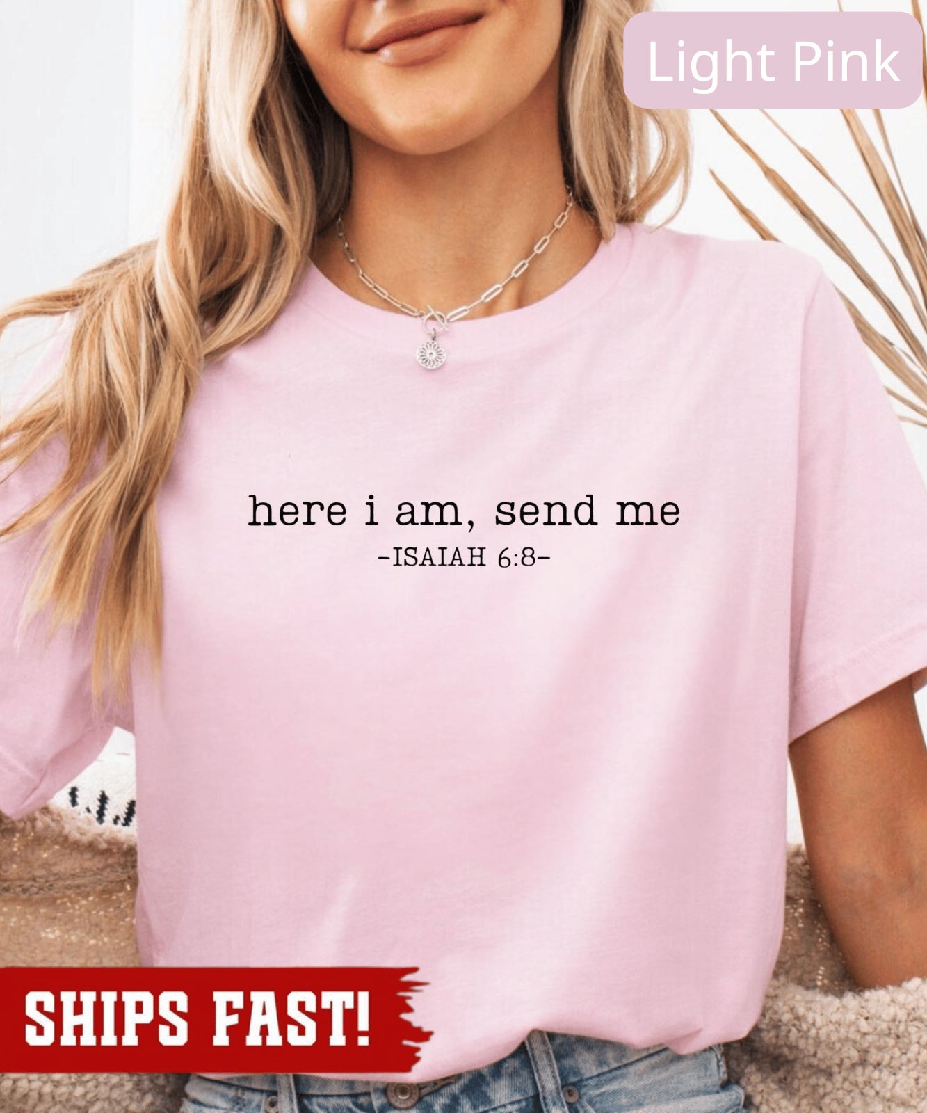 Here I Am Send Me T-Shirt, Isaiah 6:8 Shirt, Bible Verse Sweatshirt, Christian M