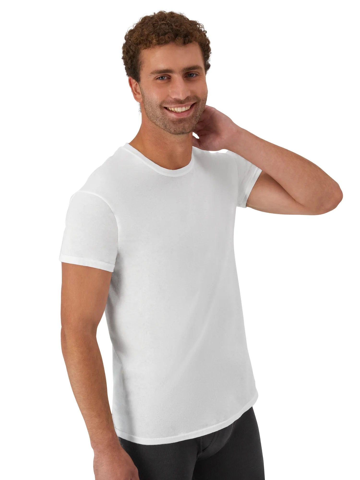 White T-Shirts Undershirts, 6-Pack, Undershirt T-Shirts with Odor Control