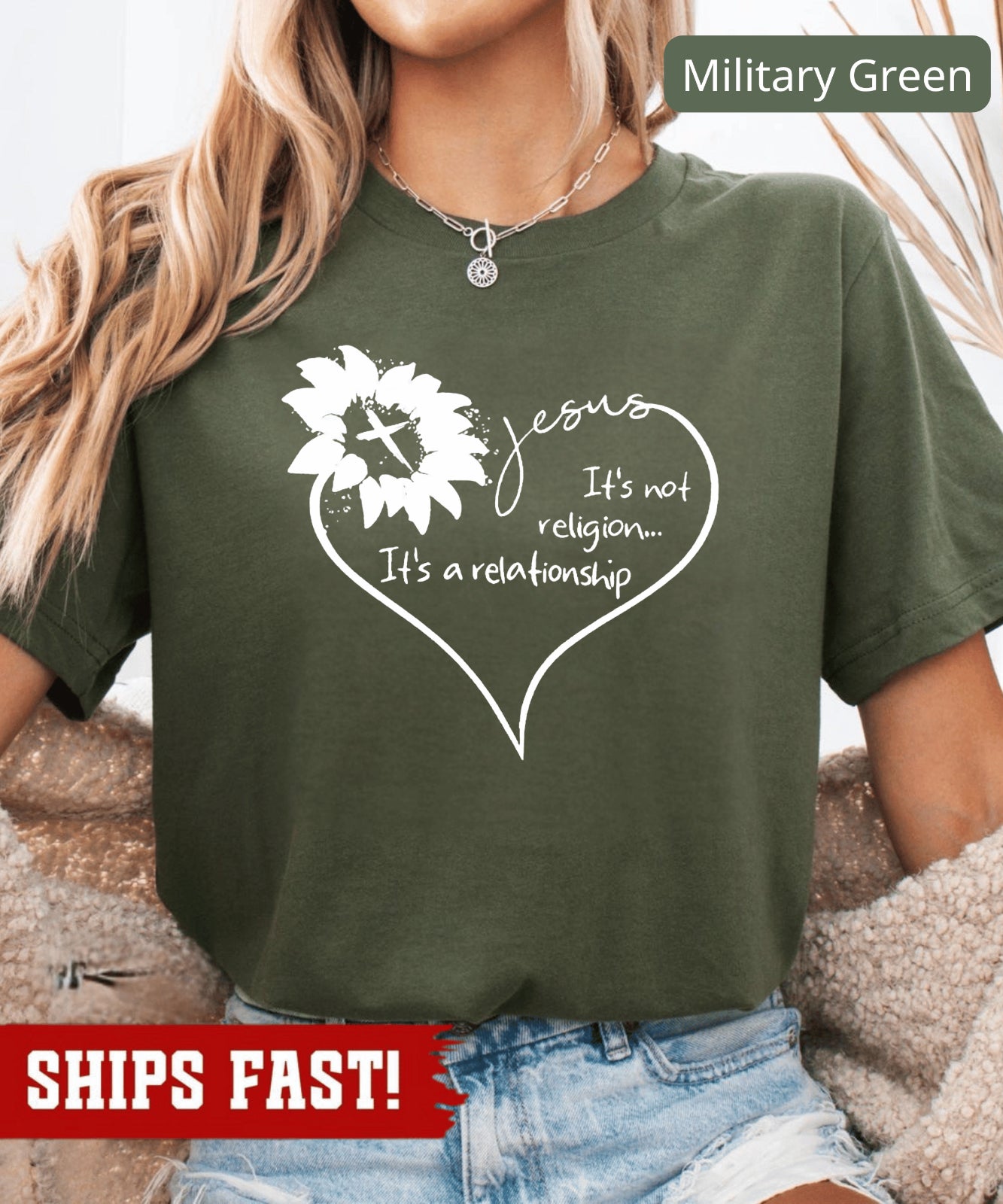 Christians T Shirt, Religious T Shirt, Jesus Is No Religion It'S a Relationship