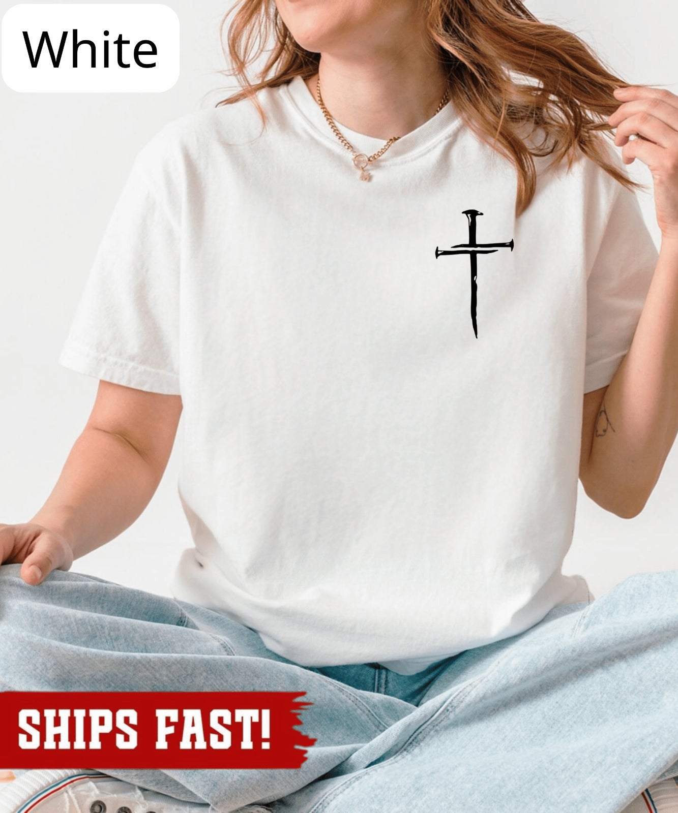 Cross T-Shirt, Faith Cross Shirt, Christian Gift, Faith Gift, Christian Shirts,