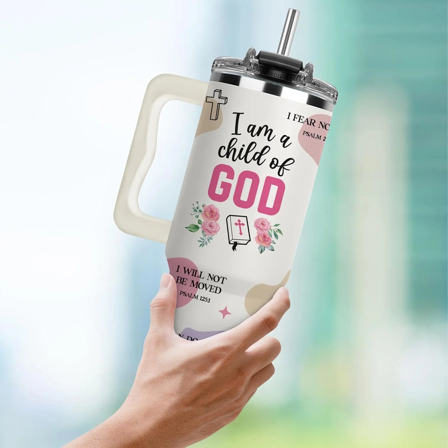 Mothers Day Gifts for Mom - Best Mom Ever Tumbler, Mommy Coffee Mug, Mama Tumblers, Momma Gift Ideas, Funny Birthday Present for Her, Mom Cup, Cute Mother Day Gift Tumbler with Handle 40Oz
