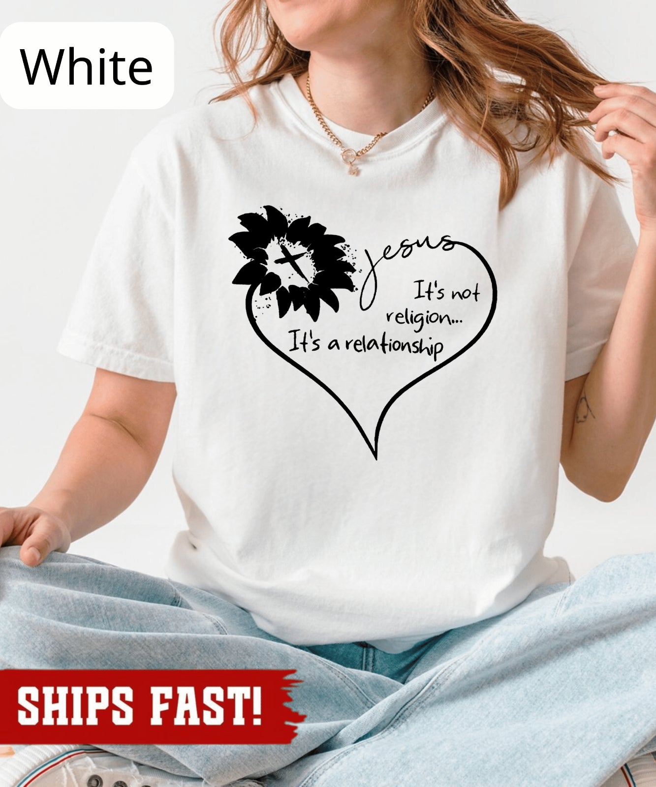 Christians T Shirt, Religious T Shirt, Jesus Is No Religion It'S a Relationship
