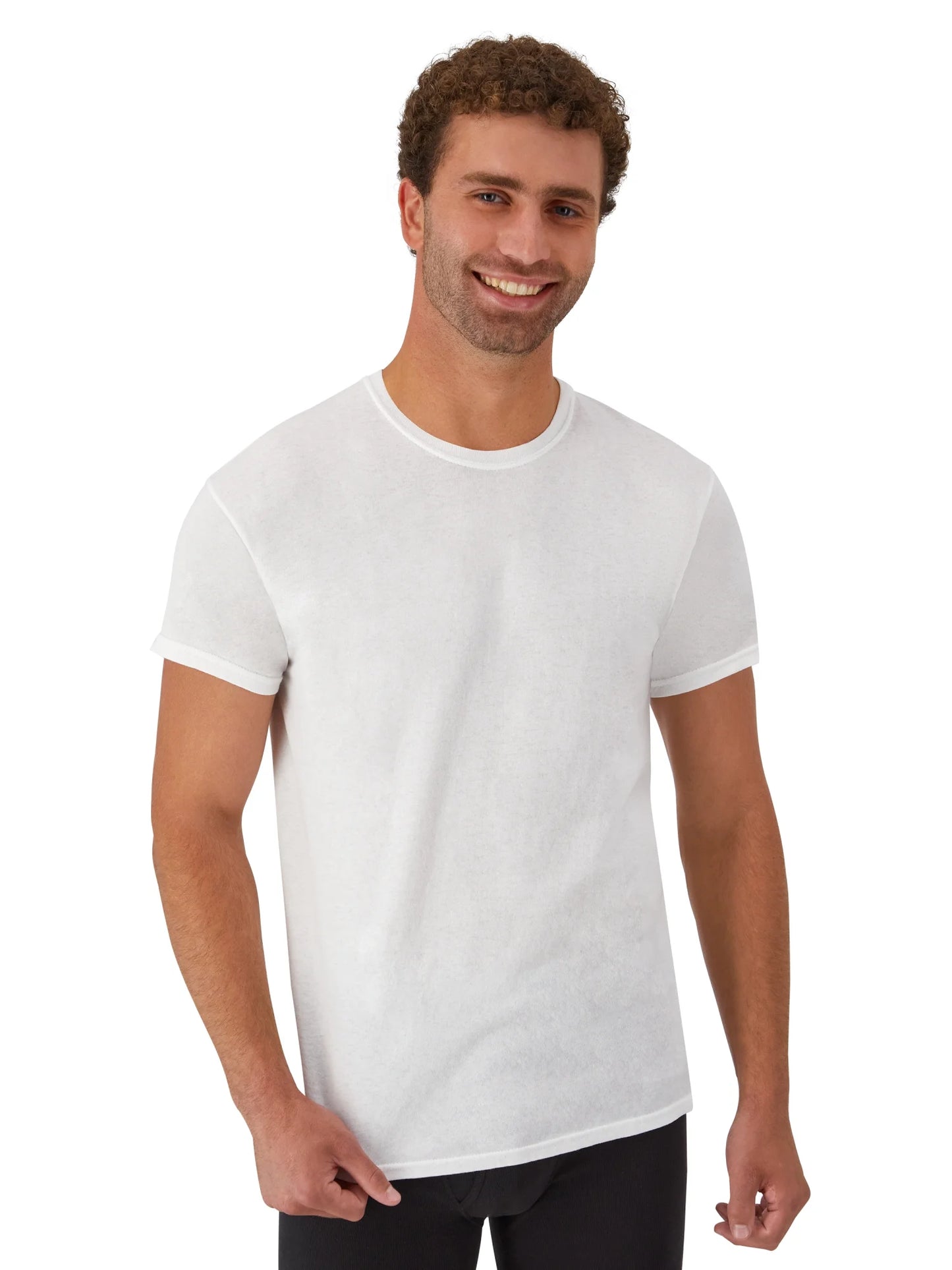White T-Shirts Undershirts, 6-Pack, Undershirt T-Shirts with Odor Control
