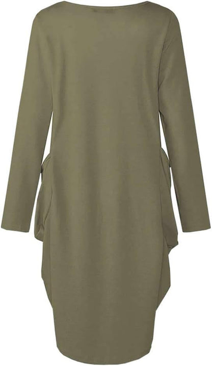 Women'S Faith Oversize Baggy T Shirt Causal Loose Party Short Midi Dresses with Pockets