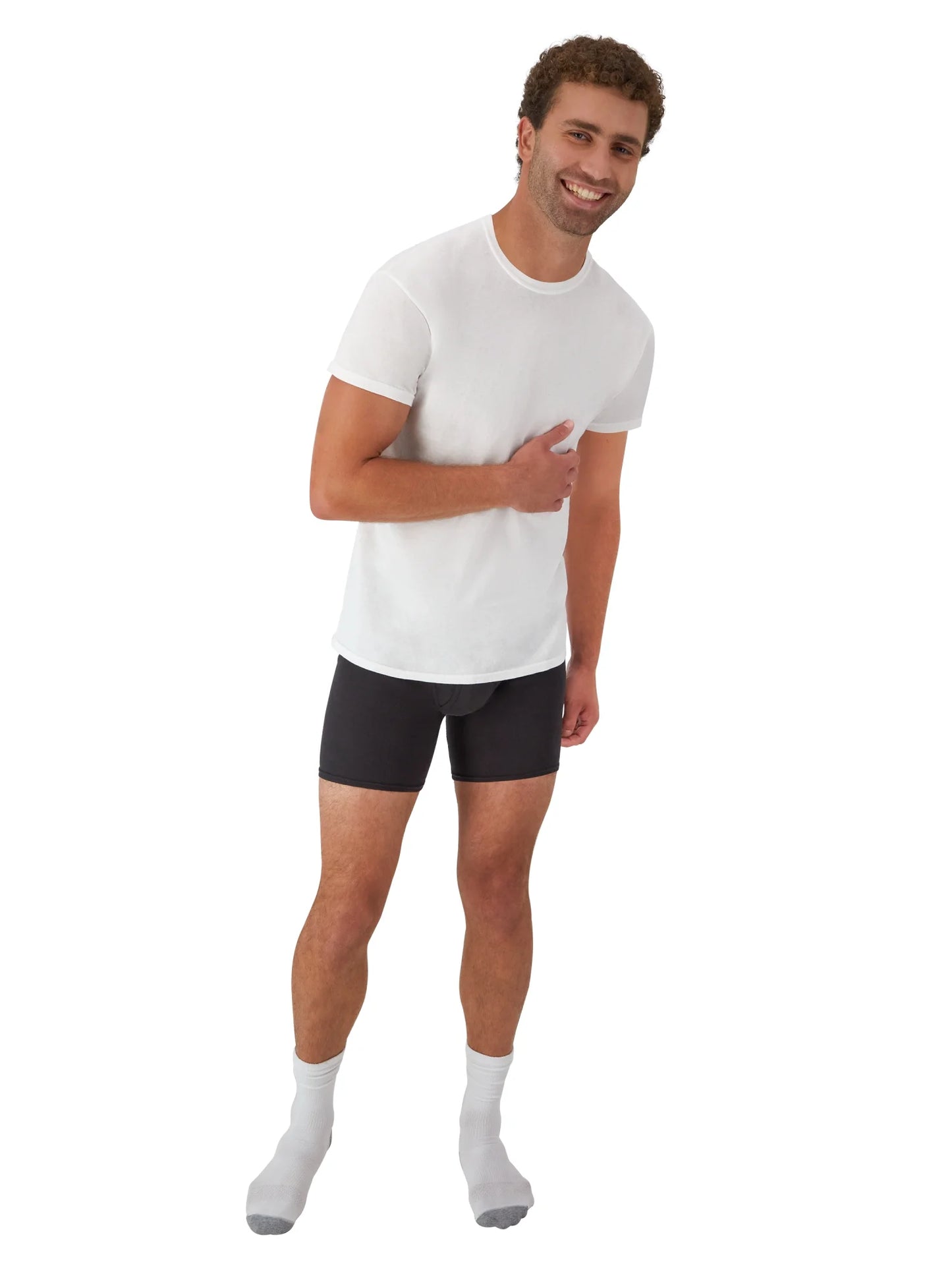 White T-Shirts Undershirts, 6-Pack, Undershirt T-Shirts with Odor Control
