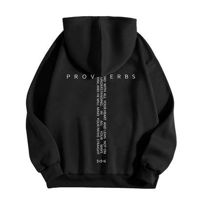 Christian Hoodies for Men God Loves You Inspirational God Sweatshirts Faith Jesus Hoodie Vintage Bible Verse Graphic Pullover Tops Black M