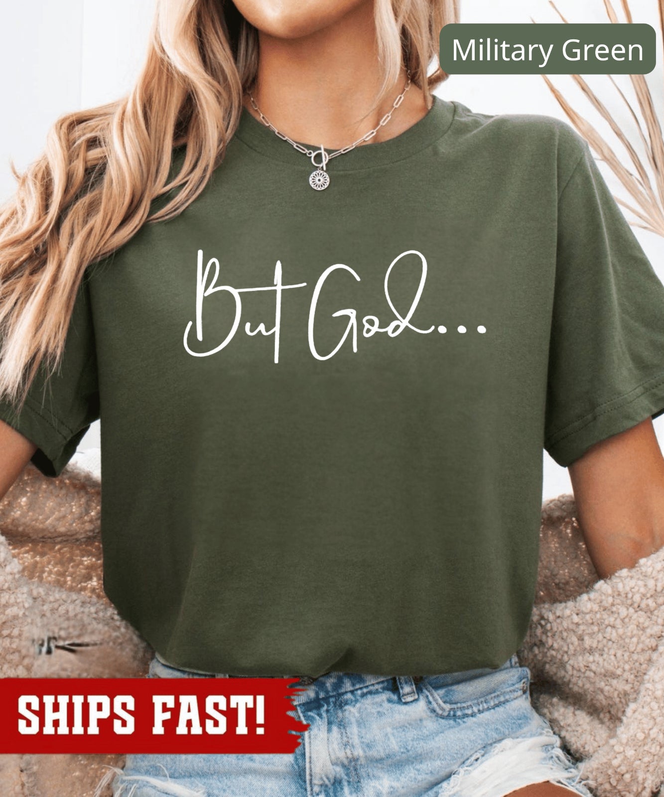 Christian Gifts for Women, Patriotic Christian Shirt, but God...Shirt, Christian