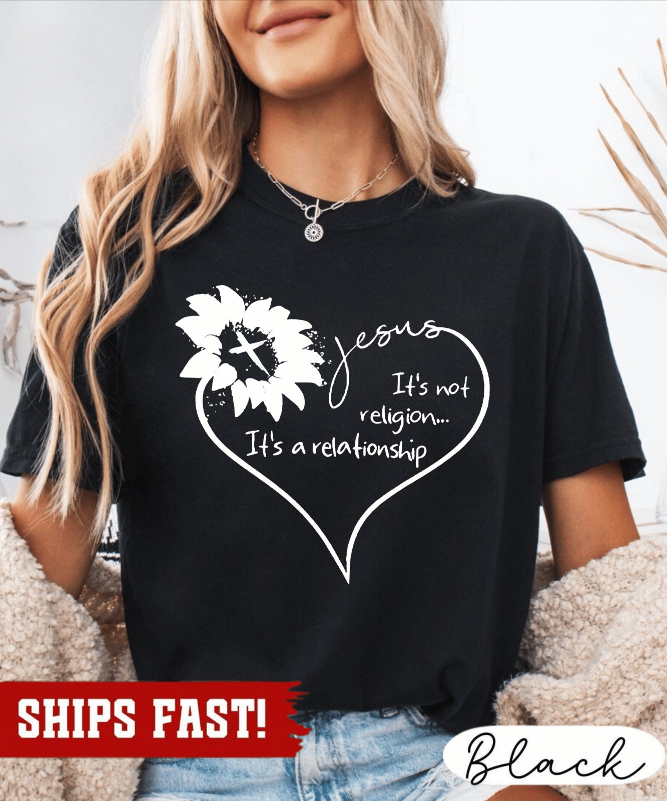 Christians T Shirt, Religious T Shirt, Jesus Is No Religion It'S a Relationship