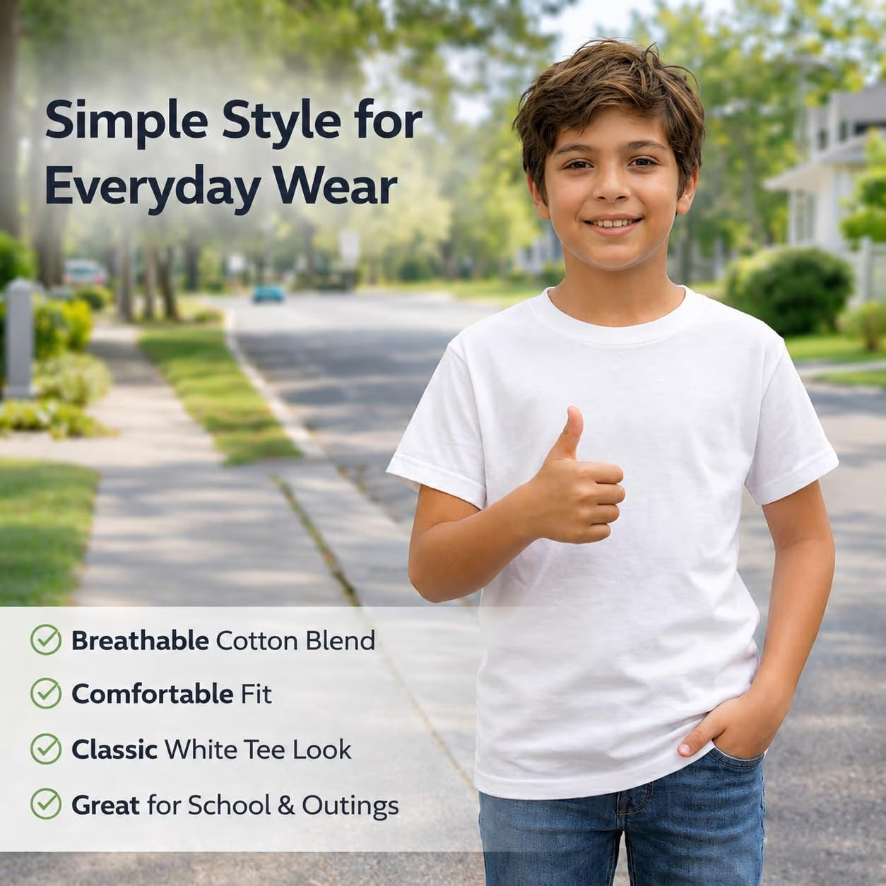 12 Pack Kids Cotton Tshirts Bulk, Wholesale Unisex Children Tees, Lightweight Tshirt Packs for Boys Girls