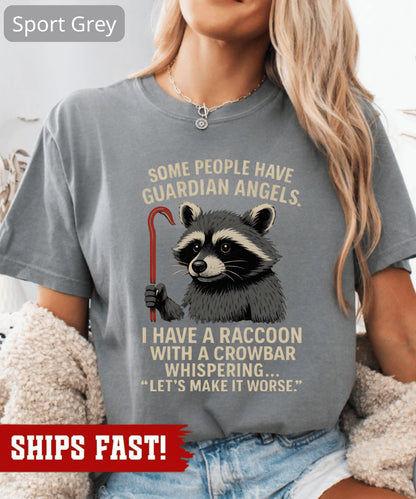 Funny Raccoon Meme Shirt Mothers Day Gift Trash Panda Unisex Cotton Tee Sarcasti